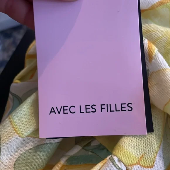 Avec Les Filles Yellow Floral Mini Dress - Picture 3 of 12